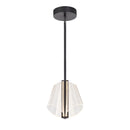 LED Pendant<br /><span style="color:#4AB0CE;">Entrega: 4-10 dias en USA</span><br /><span style="color:#4AB0CE;font-size:60%;">PREGUNTE POR ENTREGA EN PANAMA</span><br />Collection: Mulberry<br />Finish: Black/Light Guide