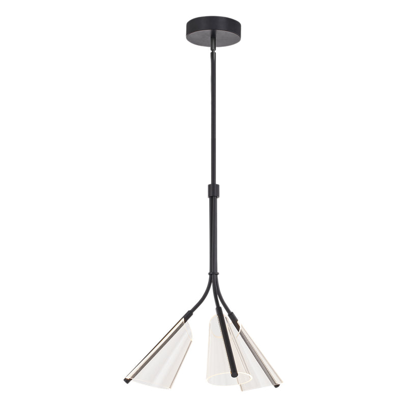 LED Pendant<br /><span style="color:#4AB0CE;">Entrega: 4-10 dias en USA</span><br /><span style="color:#4AB0CE;font-size:60%;">PREGUNTE POR ENTREGA EN PANAMA</span><br />Collection: Mulberry<br />Finish: Black/Light Guide