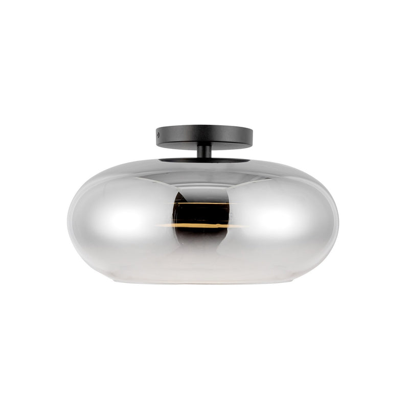 LED Semi-Flush Mount<br /><span style="color:#4AB0CE;">Entrega: 4-10 dias en USA</span><br /><span style="color:#4AB0CE;font-size:60%;">PREGUNTE POR ENTREGA EN PANAMA</span><br />Collection: Trinity<br />Finish: Black/Chrome