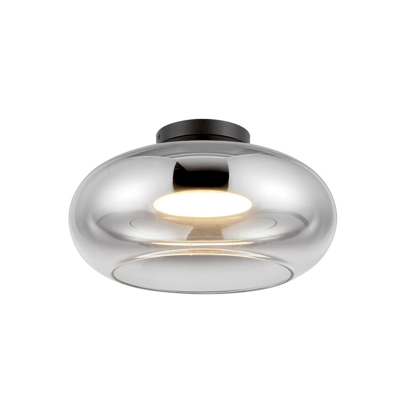 LED Semi-Flush Mount<br /><span style="color:#4AB0CE;">Entrega: 4-10 dias en USA</span><br /><span style="color:#4AB0CE;font-size:60%;">PREGUNTE POR ENTREGA EN PANAMA</span><br />Collection: Trinity<br />Finish: Black/Chrome