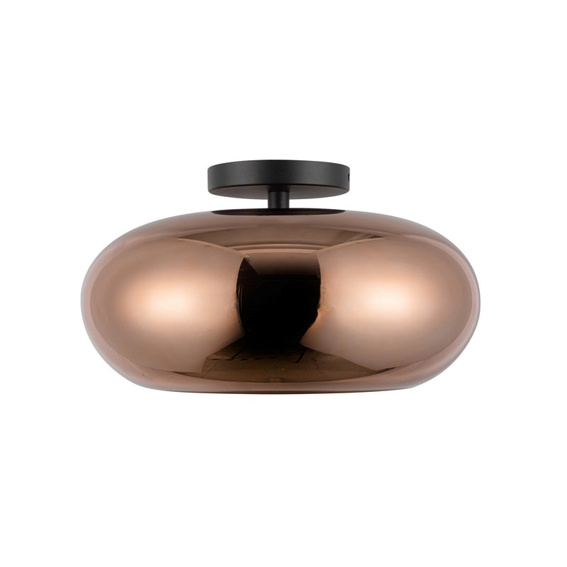 LED Semi-Flush Mount<br /><span style="color:#4AB0CE;">Entrega: 4-10 dias en USA</span><br /><span style="color:#4AB0CE;font-size:60%;">PREGUNTE POR ENTREGA EN PANAMA</span><br />Collection: Trinity<br />Finish: Black/Copper