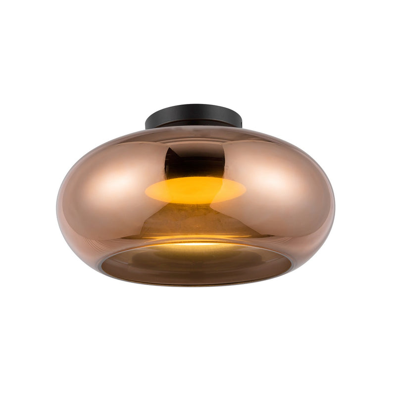 LED Semi-Flush Mount<br /><span style="color:#4AB0CE;">Entrega: 4-10 dias en USA</span><br /><span style="color:#4AB0CE;font-size:60%;">PREGUNTE POR ENTREGA EN PANAMA</span><br />Collection: Trinity<br />Finish: Black/Copper