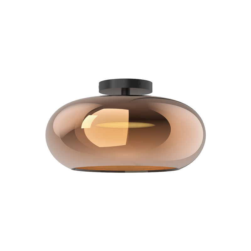 LED Semi-Flush Mount<br /><span style="color:#4AB0CE;">Entrega: 4-10 dias en USA</span><br /><span style="color:#4AB0CE;font-size:60%;">PREGUNTE POR ENTREGA EN PANAMA</span><br />Collection: Trinity<br />Finish: Black/Copper