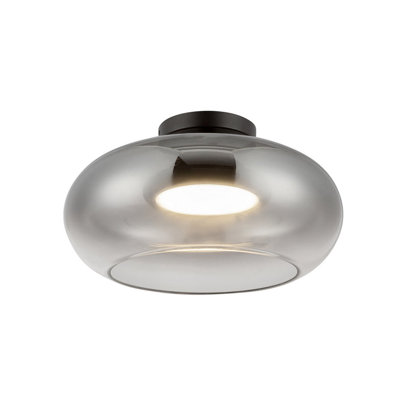 LED Semi-Flush Mount<br /><span style="color:#4AB0CE;">Entrega: 4-10 dias en USA</span><br /><span style="color:#4AB0CE;font-size:60%;">PREGUNTE POR ENTREGA EN PANAMA</span><br />Collection: Trinity<br />Finish: Black/Smoked