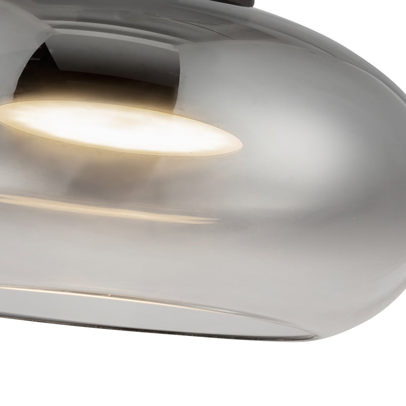 Kuzco Lighting - SF62014-BK/SM - LED Semi-Flush Mount - Trinity - Black/Smoked