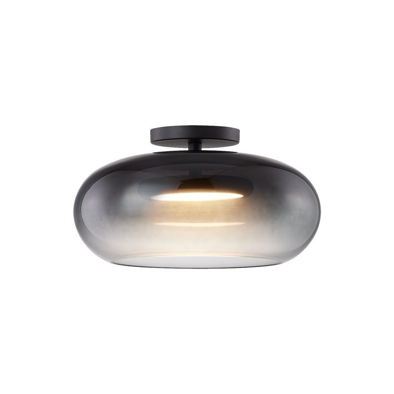 LED Semi-Flush Mount<br /><span style="color:#4AB0CE;">Entrega: 4-10 dias en USA</span><br /><span style="color:#4AB0CE;font-size:60%;">PREGUNTE POR ENTREGA EN PANAMA</span><br />Collection: Trinity<br />Finish: Black/Smoked