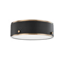 Troy Lighting - C8312-PBR/SFB - LED Flush Mount - Eli - Patina Brass