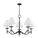 Troy Lighting - F7030-FOR - Five Light Chandelier - Massi - Forged Iron