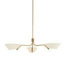 Troy Lighting - F8143-PBR/SSD - Three Light Chandelier - Sacramento - Patina Brass
