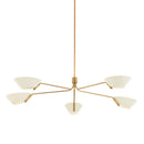 Troy Lighting - F8163-PBR/SSD - Five Light Chandelier - Sacramento - Patina Brass
