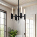 Alora - CH335019MB - Four Light Chandelier - Torres - Matte Black