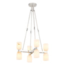 Eight Light Chandelier<br /><span style="color:#4AB0CE;">Entrega: 4-10 dias en USA</span><br /><span style="color:#4AB0CE;font-size:60%;">PREGUNTE POR ENTREGA EN PANAMA</span><br />Collection: Lucian<br />Finish: Polished Nickel/Alabaster
