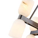 Eight Light Chandelier<br /><span style="color:#4AB0CE;">Entrega: 4-10 dias en USA</span><br /><span style="color:#4AB0CE;font-size:60%;">PREGUNTE POR ENTREGA EN PANAMA</span><br />Collection: Lucian<br />Finish: Urban Bronze/Alabaster