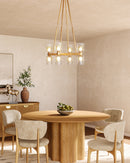Eight Light Chandelier<br /><span style="color:#4AB0CE;">Entrega: 4-10 dias en USA</span><br /><span style="color:#4AB0CE;font-size:60%;">PREGUNTE POR ENTREGA EN PANAMA</span><br />Collection: Lucian<br />Finish: Clear Crystal/Vintage Brass