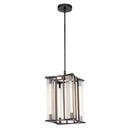 Alora - PD339415UBCR - LED Pendant - Sabre - Ribbed Glass/Urban Bronze
