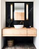 Alora - WV323225VBAR - LED Vanity - Caesar - Vintage Brass/Alabaster