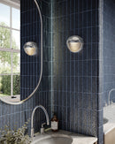 Alora - WV330106PNCR - LED Vanity - Palais - Polished Nickel/Ribbed Glass