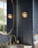 Alora - WV330106VBCR - LED Vanity - Palais - Vintage Brass/Ribbed Glass