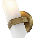 One Light Vanity<br /><span style="color:#4AB0CE;">Entrega: 4-10 dias en USA</span><br /><span style="color:#4AB0CE;font-size:60%;">PREGUNTE POR ENTREGA EN PANAMA</span><br />Collection: Valencia<br />Finish: Vintage Brass/Alabaster