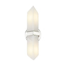 Two Light Vanity<br /><span style="color:#4AB0CE;">Entrega: 4-10 dias en USA</span><br /><span style="color:#4AB0CE;font-size:60%;">PREGUNTE POR ENTREGA EN PANAMA</span><br />Collection: Valencia<br />Finish: Polished Nickel/Alabaster