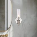 Alora - WV335103PNCR - One Light Vanity - Torres - Polished Nickel/Ribbed Glass