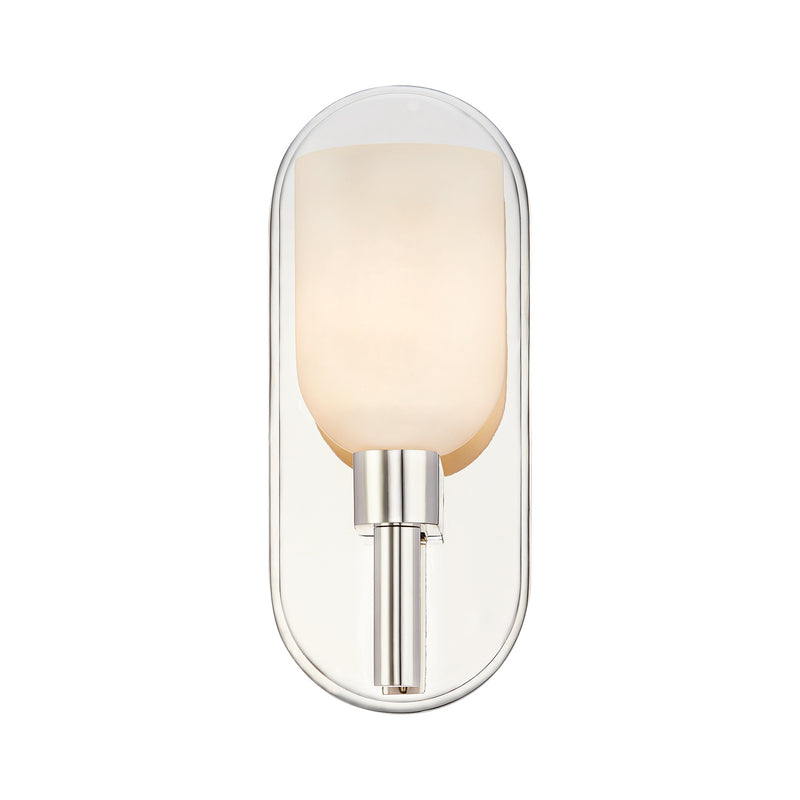 Alora - WV338101PNAR - One Light Vanity - Lucian - Polished Nickel/Alabaster