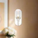 Alora - WV338101PNCC - One Light Vanity - Lucian - Clear Crystal/Polished Nickel