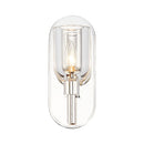 Alora - WV338101PNCC - One Light Vanity - Lucian - Clear Crystal/Polished Nickel
