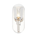 Alora - WV338101PNCC - One Light Vanity - Lucian - Clear Crystal/Polished Nickel