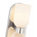 Two Light Vanity<br /><span style="color:#4AB0CE;">Entrega: 4-10 dias en USA</span><br /><span style="color:#4AB0CE;font-size:60%;">PREGUNTE POR ENTREGA EN PANAMA</span><br />Collection: Lucian<br />Finish: Polished Nickel/Alabaster