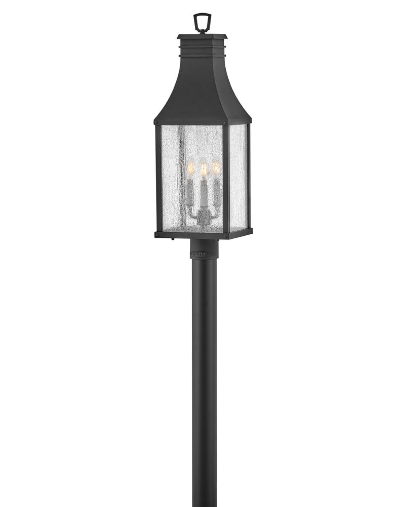 Hinkley - 17461MB - LED Post Top or Pier Mount Lantern - Beacon Hill - Museum Black