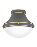 Hinkley - 39051DMG - LED Flush Mount - Oliver - Dark Matte Grey