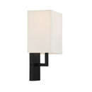 One Light Wall Mount<br /><span style="color:#4AB0CE;">Entrega: 4-10 dias en USA</span><br /><span style="color:#4AB0CE;font-size:60%;">PREGUNTE POR ENTREGA EN PANAMA</span><br />Collection: Sconce<br />Finish: Coal Black