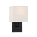 One Light Wall Mount<br /><span style="color:#4AB0CE;">Entrega: 4-10 dias en USA</span><br /><span style="color:#4AB0CE;font-size:60%;">PREGUNTE POR ENTREGA EN PANAMA</span><br />Collection: Sconce<br />Finish: Coal Black