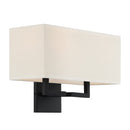 Two Light Wall Mount<br /><span style="color:#4AB0CE;">Entrega: 4-10 dias en USA</span><br /><span style="color:#4AB0CE;font-size:60%;">PREGUNTE POR ENTREGA EN PANAMA</span><br />Collection: Sconce<br />Finish: Coal Black