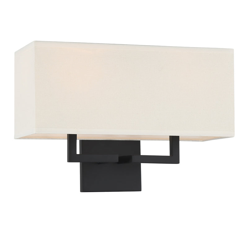 George Kovacs - P472-66A - Two Light Wall Mount - Sconce - Coal Black