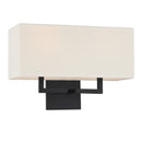 Two Light Wall Mount<br /><span style="color:#4AB0CE;">Entrega: 4-10 dias en USA</span><br /><span style="color:#4AB0CE;font-size:60%;">PREGUNTE POR ENTREGA EN PANAMA</span><br />Collection: Sconce<br />Finish: Coal Black