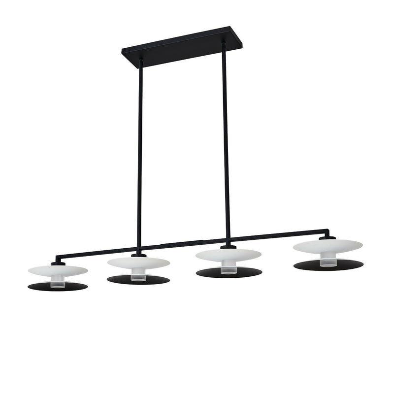 Kalco - 516261WMB - LED Island Pendant - Fresno - White and Matte Black