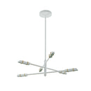 Kalco - 517971SBW - LED Chandelier - Concorde - Satin Brass and Matte White
