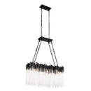 Six Light Linear Pendant<br /><span style="color:#4AB0CE;">Entrega: 4-10 dias en USA</span><br /><span style="color:#4AB0CE;font-size:60%;">PREGUNTE POR ENTREGA EN PANAMA</span><br />Collection: Matrix<br />Finish: Matte Black/French Gold