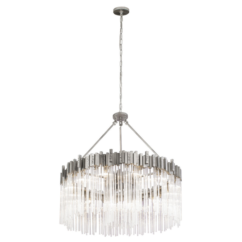 12 Light Pendant<br /><span style="color:#4AB0CE;">Entrega: 4-10 dias en USA</span><br /><span style="color:#4AB0CE;font-size:60%;">PREGUNTE POR ENTREGA EN PANAMA</span><br />Collection: Matrix<br />Finish: Rainy Night