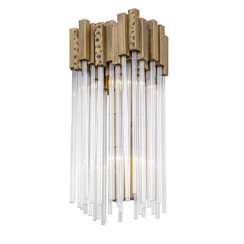 Two Light Wall Sconce<br /><span style="color:#4AB0CE;">Entrega: 4-10 dias en USA</span><br /><span style="color:#4AB0CE;font-size:60%;">PREGUNTE POR ENTREGA EN PANAMA</span><br />Collection: Matrix<br />Finish: Havana Gold