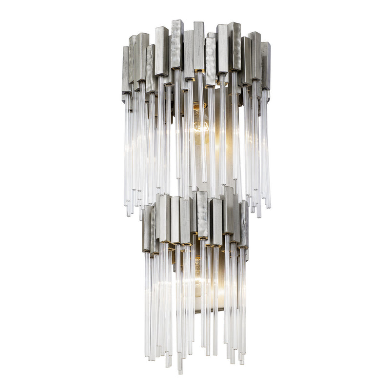 Two Light Wall Sconce<br /><span style="color:#4AB0CE;">Entrega: 4-10 dias en USA</span><br /><span style="color:#4AB0CE;font-size:60%;">PREGUNTE POR ENTREGA EN PANAMA</span><br />Collection: Matrix<br />Finish: Rainy Night