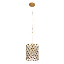 One Light Pendant<br /><span style="color:#4AB0CE;">Entrega: 4-10 dias en USA</span><br /><span style="color:#4AB0CE;font-size:60%;">PREGUNTE POR ENTREGA EN PANAMA</span><br />Collection: Windsor<br />Finish: French Gold/Matte Black