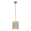 One Light Pendant<br /><span style="color:#4AB0CE;">Entrega: 4-10 dias en USA</span><br /><span style="color:#4AB0CE;font-size:60%;">PREGUNTE POR ENTREGA EN PANAMA</span><br />Collection: Windsor<br />Finish: French Gold/Matte Black