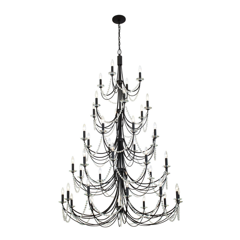 40 Light Chandelier<br /><span style="color:#4AB0CE;">Entrega: 4-10 dias en USA</span><br /><span style="color:#4AB0CE;font-size:60%;">PREGUNTE POR ENTREGA EN PANAMA</span><br />Collection: Brentwood<br />Finish: Carbon