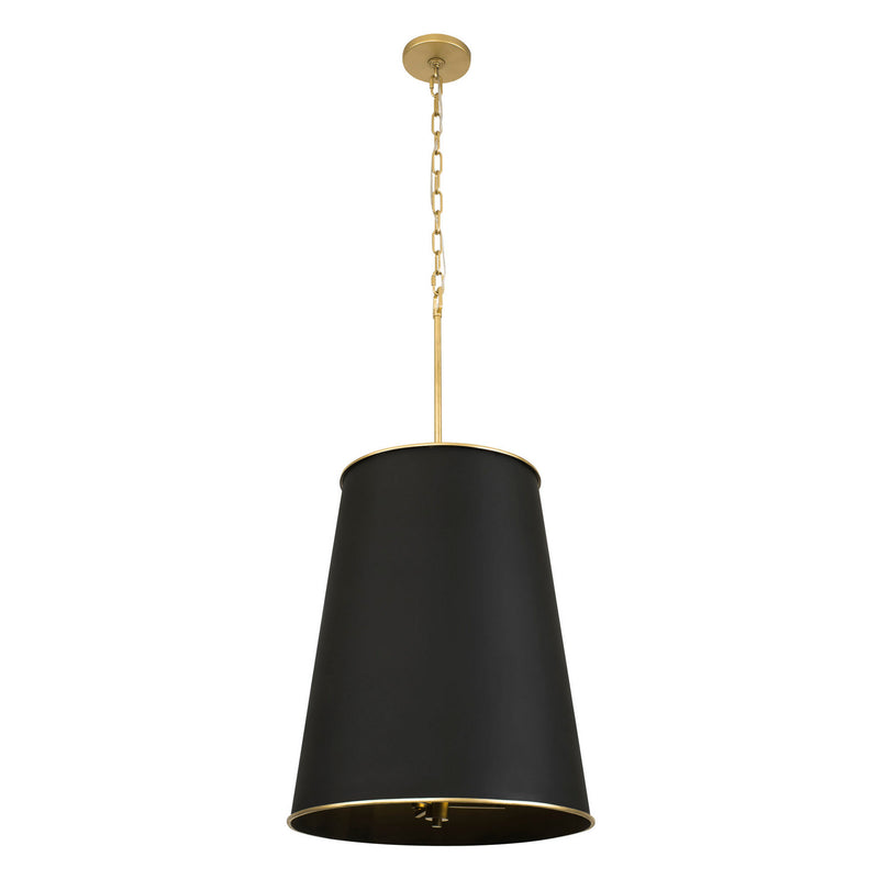 Nine Light Foyer Pendant<br /><span style="color:#4AB0CE;">Entrega: 4-10 dias en USA</span><br /><span style="color:#4AB0CE;font-size:60%;">PREGUNTE POR ENTREGA EN PANAMA</span><br />Collection: Coco<br />Finish: Matte Black/French Gold