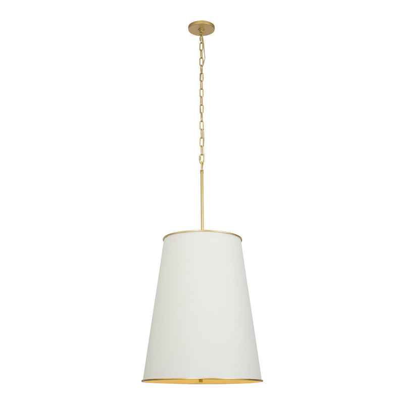 Nine Light Foyer Pendant<br /><span style="color:#4AB0CE;">Entrega: 4-10 dias en USA</span><br /><span style="color:#4AB0CE;font-size:60%;">PREGUNTE POR ENTREGA EN PANAMA</span><br />Collection: Coco<br />Finish: Matte White/French Gold