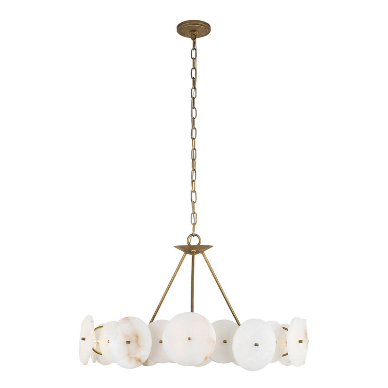 Six Light Chandelier<br /><span style="color:#4AB0CE;">Entrega: 0-1 semanas en USA</span><br /><span style="color:#4AB0CE;font-size:60%;">PREGUNTE POR ENTREGA EN PANAMA</span><br />Collection: Cosmos<br />Finish: Havana Gold