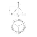 Varaluz - 370C09HG - Nine Light Chandelier - Cosmos - Havana Gold